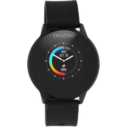Oozoo Black Rubber Strap Smartwatch Q00115