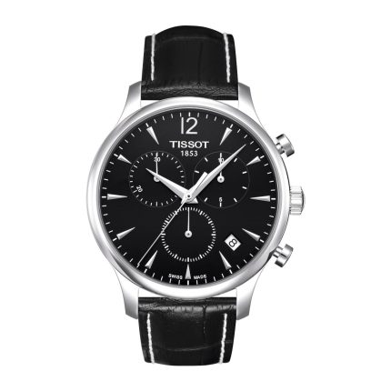 Tissot T-Classic Tradition Black Leather Strap Chronograph T0636171605700